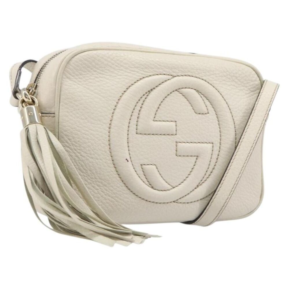 Gucci Soho Disco Leather White Leather Shoulder Bag Bag